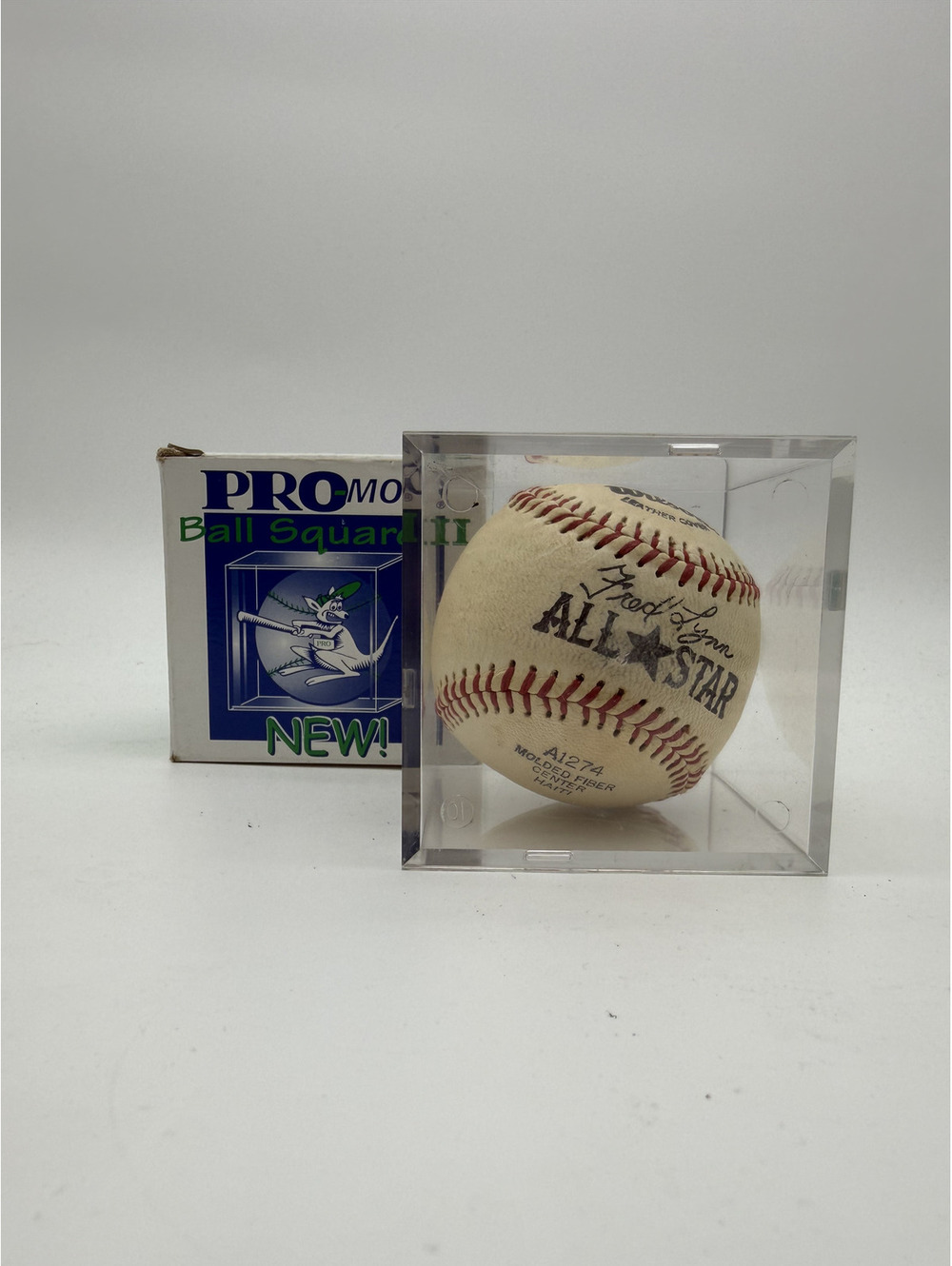 Wilson Official All Star Baseball in PRO Mold Ball Square II Display Case
